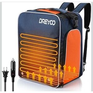 Dreyoo Heated Ski Boot Backpack 55L, 50°C Constant Temperature Boot Bag